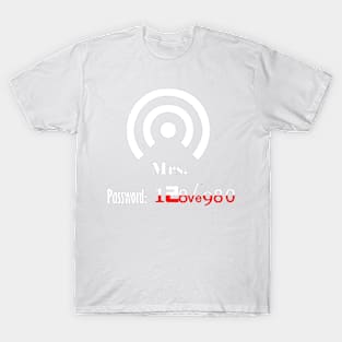 valentine Couple Clothing for wifi and hotspot T-Shirt